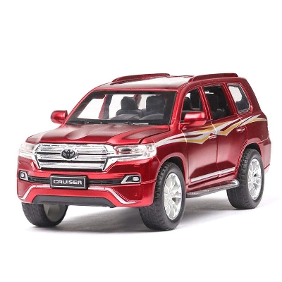 Picture of TOYOTA LAND CRUISER 1: 32 Diecasts Toy Car Beijing Jeep Metal Toy Alloy Car  Toy Vehicles Car Model Wolf Warriors Model- Red-Watermelon red
