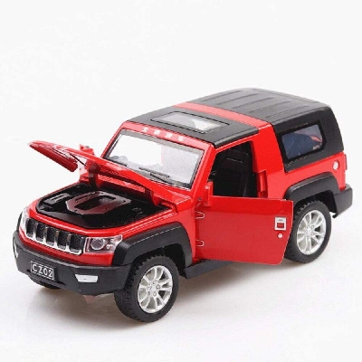 Picture of Metal Toy Alloy Car Diecasts Toy Vehicles 1: 32 Toy Car Beijing Jeep  Car Model Wolf Warriors Model Car Toys-Red-Multicolor