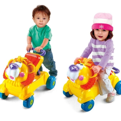 Picture of Baby Walker 2 in 1 Bicycle to Walker Ride on Car Light & Music High Quality Walker for Kids-Multicolor