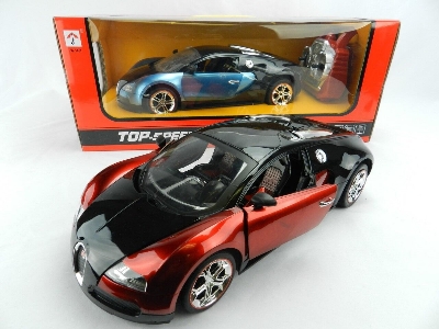 Picture of New RC Car Rechargeable Top Speed Bugatti 1:14 Scale- Red toy-Watermelon red