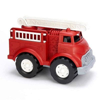 Picture of Big Plastic Toy Fire Truck for Toddlers Boys and Girls Fireman Engine Vehicle with Rescue Ladders for Indoor and Outdoor Imaginative Play- Red-Multicolor