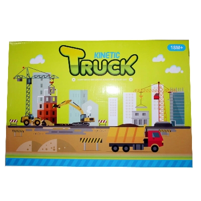 Picture of Kids Toy Friction Car Set 2 pcs Push Car for Baby Construction Truck Car Set Large Size Car-Multicolor
