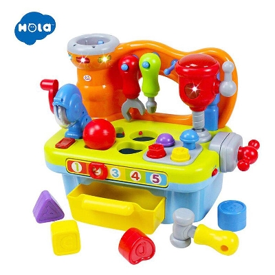 Picture of HOLA Baby Tools Set Toy Workshop Toy with Sound and light Kids Early Learning Games Toy-Multicolor