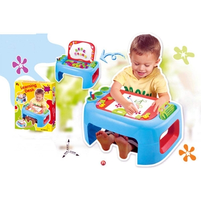 Picture of Kids Learning Desk Toy Writing & Drawing Desk Multifunctional Magnetic Alphabet, Numbers & symbols Comes with Drawing kit-Multicolor