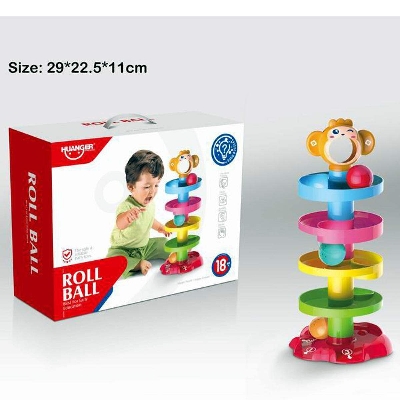 Picture of Roll Ball Toy for Kids, 5 Layer Ball Drop and Roll Swirling Tower for Baby and Toddler Development Educational Toys-Multicolor