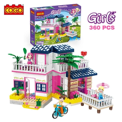 Picture of COGO 360 PCS  House Building Blocks Creative Construction Toys for Girls-Multicolor