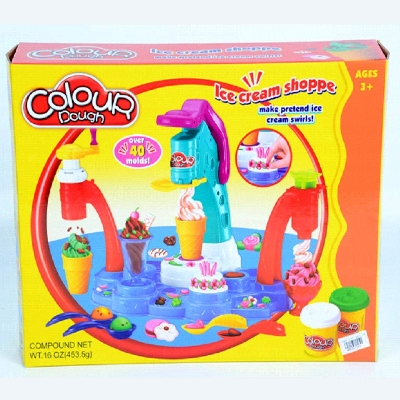 Picture of Color Dough Play Doh Ice Cream Shoppe Make Pretend Ice Cream Swirls Set for Kids with-Multicolor