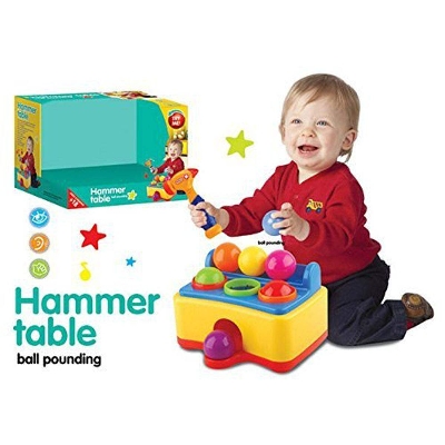 Picture of Electric Table Toy Hammer With Music Educational And Sound Effect for Kids-Multicolor