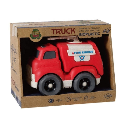 Picture of Truck Toy Slided Fire Engine Truck With Light And Music(933-134M)-Red