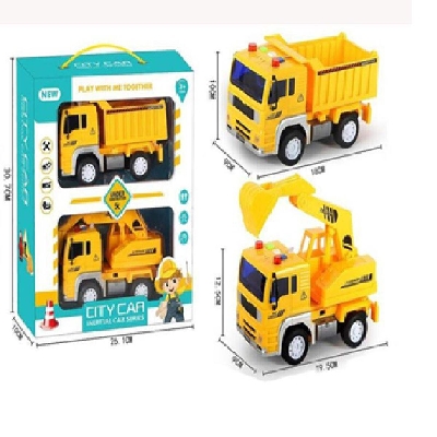 Picture of 1:20 Inertial Engineering Construction Truck Toy For Boys And Girls-Yellow