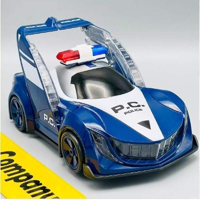 Picture of Electric Deformation Car ToyFor Boys Push And Go Cars Super Cool Silhouettes With Flashing Lights For Kids Toddle-Blue