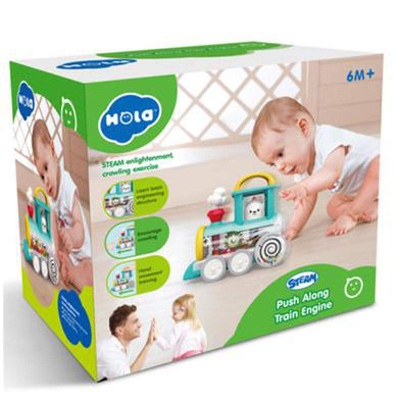 Picture of New Best Push Along Train knowledge of engineering machinery Car Electric Vehicle Baby Products Small Educational Plastic Toy hola A7995A-Multicolor