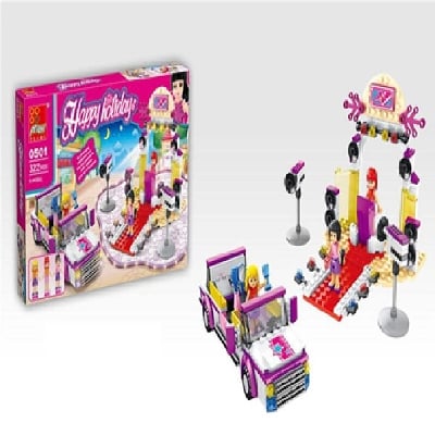 Picture of The Peizhi Puzzle building blocks Building kit, 322 parts Happy Holiday - Discotheque with a car-Multicolor