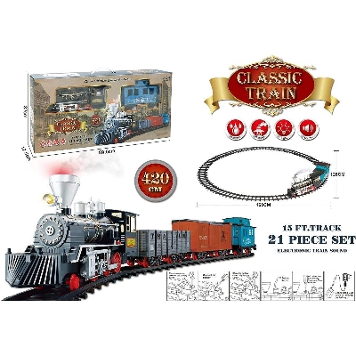 Picture of JACK SPRATT B/O Rail Train ,Light electric track steam train-Multicolor