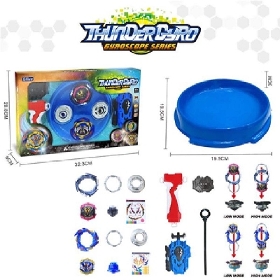 Picture of Spinning top with pull launchers,grip,stadium(2),Spinning Tops Set With Launcher,Gyroscope Gyro Novelty Toys Games Metal Fusion Battling Tops stadium Good Gift for Boys Party Children-Multicolor