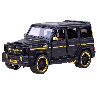 Picture of 1:24 alloy pullback car with light, sound[door opened],Mercedes Benz CZ117B model Children Toy Indoor Collection Static Art Decoration Ornaments Toy Car.-Black