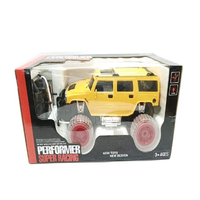 Picture of 1: 12 4 function transparent wheel remote control Humvee with battery-Yellow