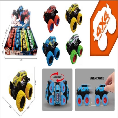 Picture of Inertial alloy off-road car Car Mini Four-Wheel Drive Off-Road Inertial Truck Toys For Kids Chi- 1 pc-Multicolor
