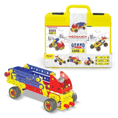 Picture of Zephyr Plastic Mechanix - Cars 3 block building set for kids-02008-Multicolor