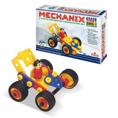 Picture of Zephyr Plastic Mechanix - Cars 1 block building set for kids-02001-Multicolor