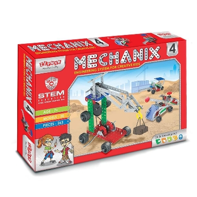 Picture of Zephyr Mechanix - 4 block building set for kids- 01006-Multicolor