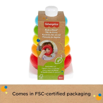 Picture of Fisher-Price Rock-a-Stack-GRF09 For Kids-Multicolor