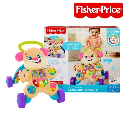 Picture of Fisher-Price Laugh & Learn Smart Stages Learn with Sis Walker, Musical Walking Toy for Babies and Toddlers-FHY95-Multicolor