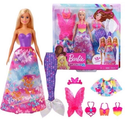 Picture of Barbie Dreamtopia Dress Up Doll Accessories Gift Set-GJK40-Multicolor