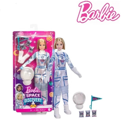 Picture of Barbie Space Discovery Astronaut Doll And Accessories Playset-GTW30-Multicolor