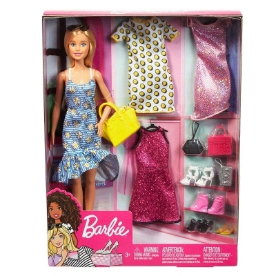 Picture of Barbie Nin Outfit Combines Playset Doll And Accessories-GDJ40-Multicolor