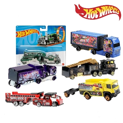 Picture of Hot Wheels Track Trucks Asst pull Car-BFM60-Multicolor