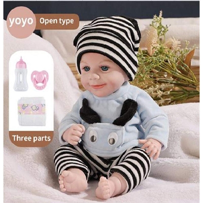 Picture of Newborn baby with bottle pacifier diaper 2 ASST. Doll Playset-Multicolor