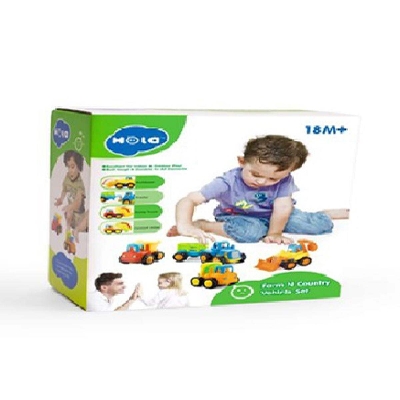 Picture of Inertia engineering vehicle 4 ASST. Construction Dump Truck Vehicle Set-Multicolor