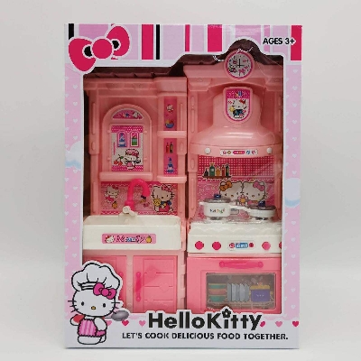 Picture of HELLO KITTY KITCHEN SET LIGHT AND MUSIC CABINET-B2-1-Multicolor