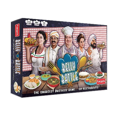 Picture of FUNSKOOL Belly Battle Games Multiplayer Restaurant Themed Strategy Game-Multicolor