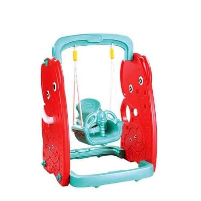 Picture of Kids Elephant Dolna Swing Chair Indoor & Outdoor Game Toy-Red