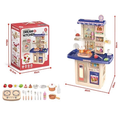 Picture of Dream Kitchen Stove With Light & Music IC Water Outlet Spray Cooking Playset-Multicolor