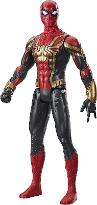 Picture of Hasbro Marvel Spider-Man Titan Heroes Series 30cm Iron Spider All-in-One Set Action Figure Toy, Inspired by Spider-Man Movies, Suitable for Children 4 Years Old and Above-Red
