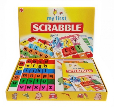 Picture of My First Scrabble Board Game for Kids 1+ Years 3 to 6 players early learning educational toy Gift-Yellow