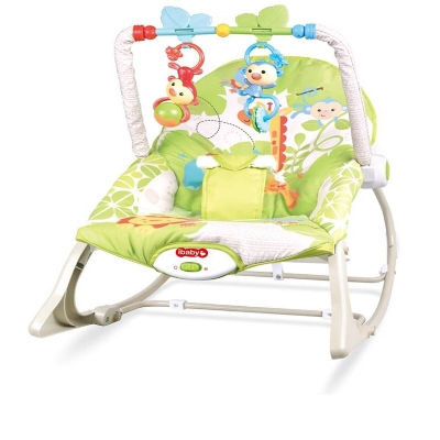 Picture of iBaby Infant to Toddler Rocker Bouncer with Music & Vibration Baby Bouncer-Pink