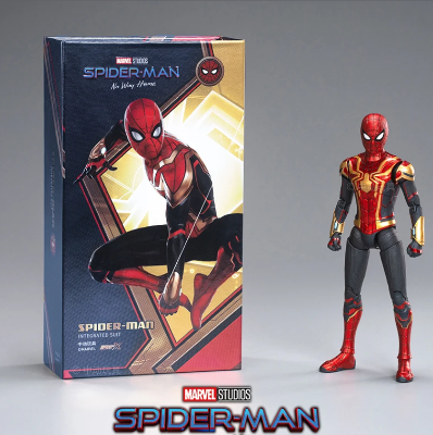 Picture of ZD Toy Marvel Spiderman No Way Home Action Figures Toy All Joints Movable 7 Inch Exquisite Collection Model Gift 1/10 Scale Licensed-Red