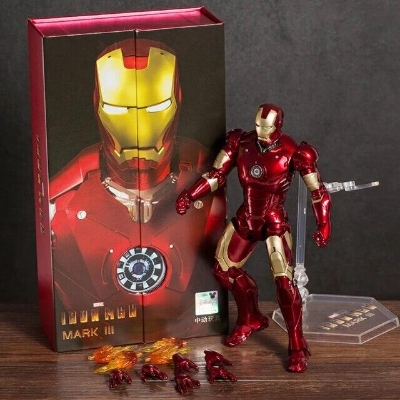 Picture of ZD TOYS IRON MAN MK3 Action Figure Toy Licensed 7 inch Collectible Toy Gift-Red