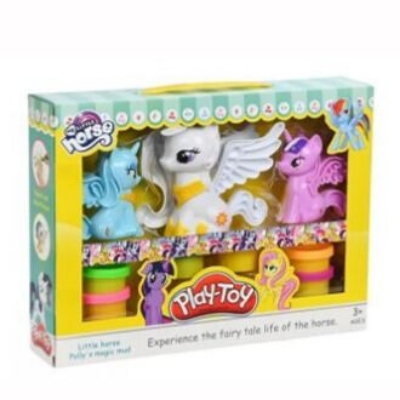 Picture of Pony color clay my little horse play toy SM8043-Multicolor