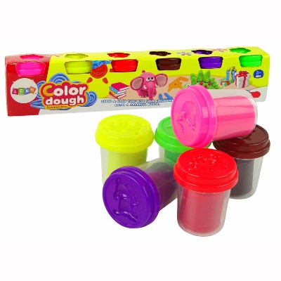 Picture of Animal Play Dough Set 6 Colors Cups 6878-Multicolor