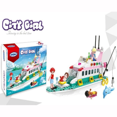 Picture of Urban Girls Luxury Vacation Cruiser Building Block Toy for Kids (Age 6+) 243 pcs of Block (Multicolor)-Multicolor