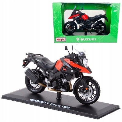 Picture of Suzuki V-Strom 1000 model with stand scale 1:12 Maisto-Multicolor