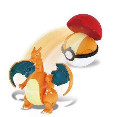 Picture of Pokemon Blastoise Water With Poke Ball Action Figure Set-Orange