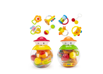 Picture of Baby Rattles,Baby Toys 3-6 Months,8 Pcs Teether, Grab, Shaker and Spin Rattle Toy Set, Early Education Toys for 0,3,6, 9, 12 Month Newborn,-Multicolor