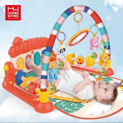 Picture of Baby Toys 0-3 Months High Quality Multi Multifunctional Educational Fitness Rack Activity Pedal Piano Infant Play Gym Mats-Multicolor