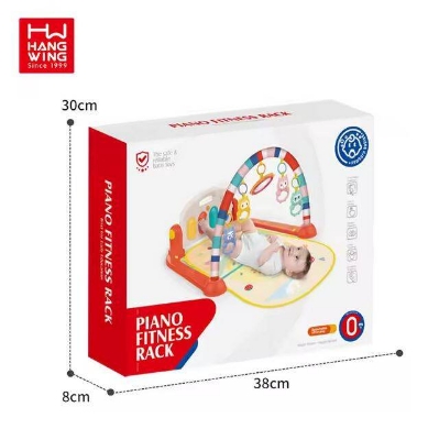 Picture of Baby Toys 0-3 Months High Quality Multi Multifunctional Educational Fitness Rack Activity Pedal Piano Infant Play Gym Mats-Multicolor